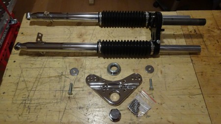 Gabelteile fertig zur Montage